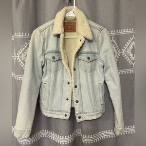 Levi's Sherpa Trucker Denim Jacket Sz XS